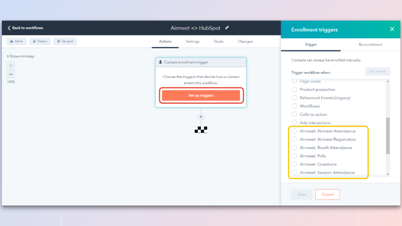 Alert your team about attendee activity